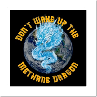 Methane Dragon Climate Science Posters and Art